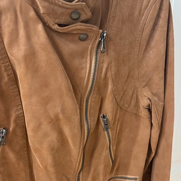 Free People We The Free Faux Leather Moto Jacket - Picture 3 of 5